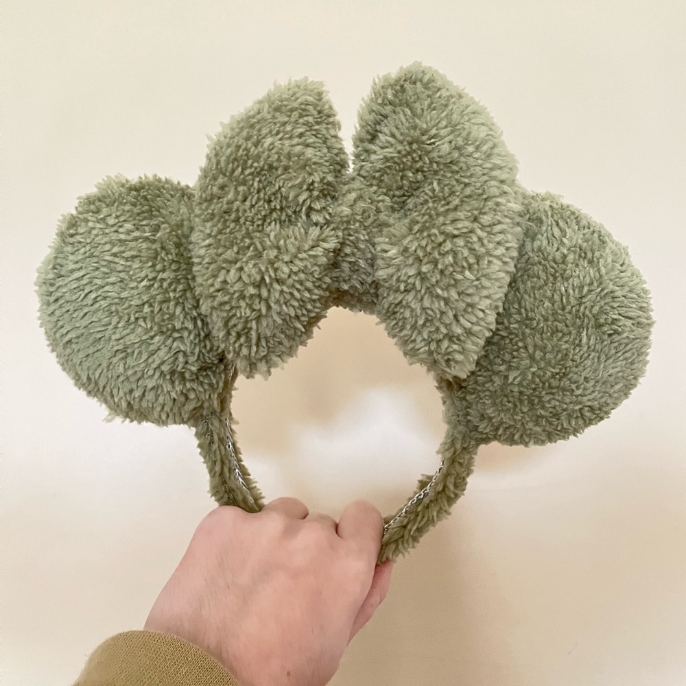 Sherpa Minnie Ears | Green Minnie Ears